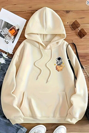 Uyguntarz The Galaxy Baskılı Oversize Sweatshirt