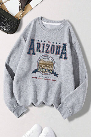 Uyguntarz Arizona Baskılı Oversize Sweatshirt