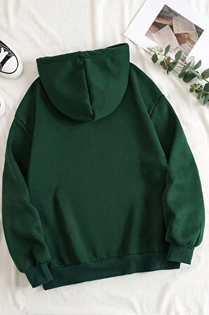 Holiday Baskılı Unisex Oversize Sweatshirt