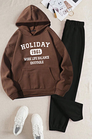 Uyguntarz Holiday Baskılı Eşofman Takımı