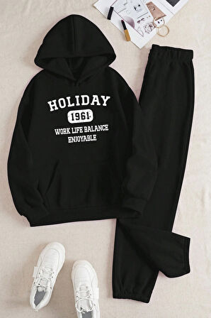 Uyguntarz Holiday Baskılı Eşofman Takımı