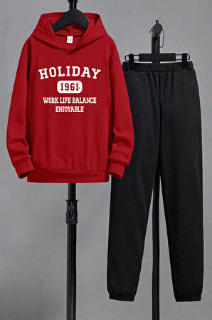 Uyguntarz Holiday  Baskılı Erkek Çocuk  - Kız Rahat Eşofman Takımı