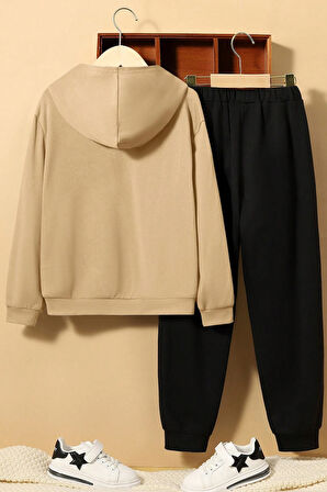 Uyguntarz Bear Baskılı Erkek Çocuk  - Kız Rahat Eşofman Takımı