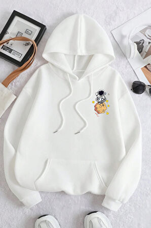 Uyguntarz The Galaxy Baskılı Oversize Sweatshirt