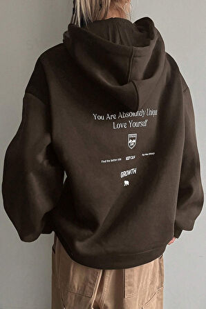 Uyguntarz Calm Baskılı Oversize Sweatshirt