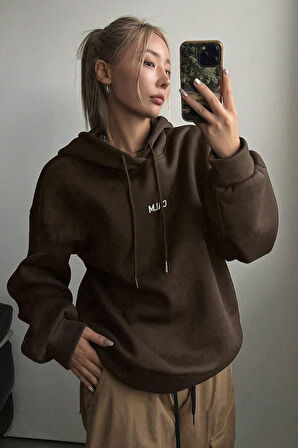 Uyguntarz Calm Baskılı Oversize Sweatshirt