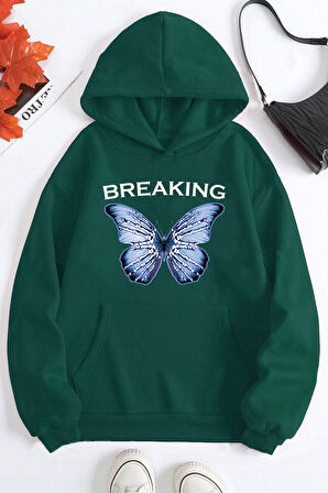 Uyguntarz Breaking Baskılı Oversize Sweatshirt