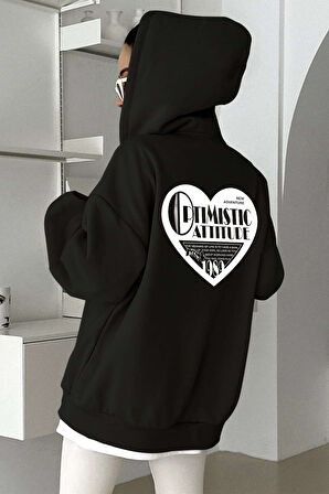 Uyguntarz Optimistic Baskılı Oversize Sweatshirt