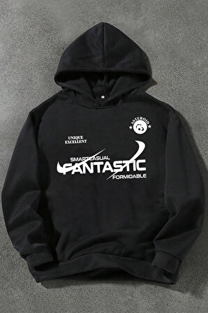Uyguntarz Fantastic Baskılı Oversize Sweatshirt