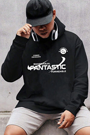 Uyguntarz Fantastic Baskılı Oversize Sweatshirt