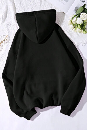 Uyguntarz Los Angles Baskılı Oversize Sweatshirt