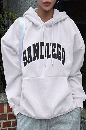 Uyguntarz Sandiego Baskılı Oversize Sweatshirt