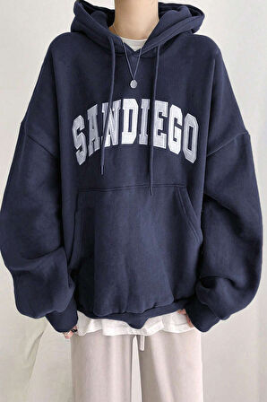 Uyguntarz Sandiego Baskılı Oversize Sweatshirt