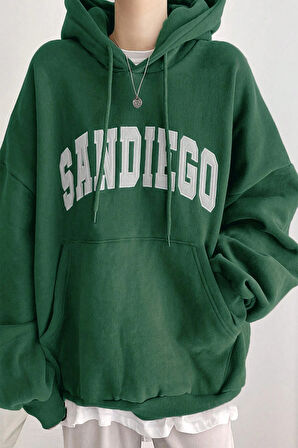 Uyguntarz Sandiego Baskılı Oversize Sweatshirt