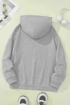 Meow Tatlı Kediler Baskılı Oversize Sweatshirt
