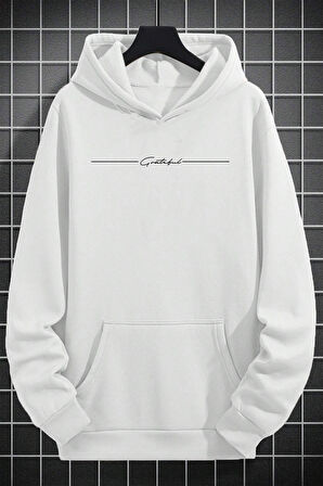 Uyguntarz İmza Baskılı Oversize Sweatshirt