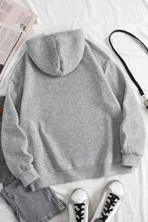 Uyguntarz Attitude Baskılı Oversize Sweatshirt