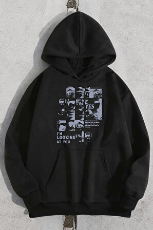 Uyguntarz Looking Baskılı Oversize Sweatshirt