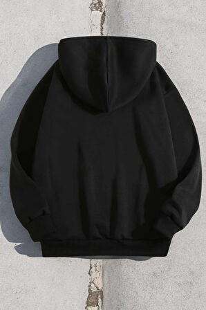 Uyguntarz Looking Baskılı Oversize Sweatshirt