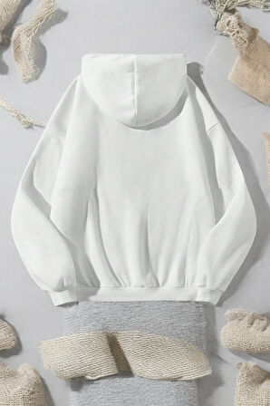 Uyguntarz Mind Life Vibes Baskılı Oversize Sweatshirt