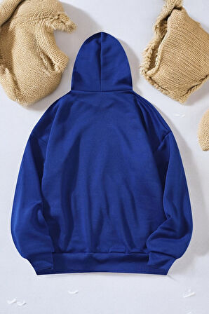 Uyguntarz Mind Life Vibes Baskılı Oversize Sweatshirt