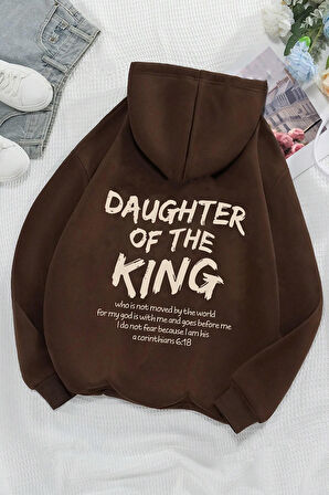 Uyguntarz Daughter Of The King Baskılı Oversize Sweatshirt