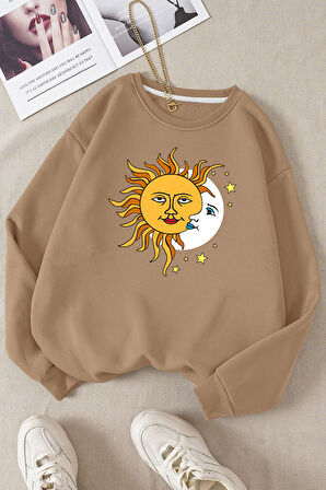 Uyguntarz Unisex Larks' Tongues in Aspic Bisiklet Yaka Sweatshirt