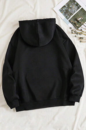 Uyguntarz Answer me  Baskılı Oversize Sweatshirt