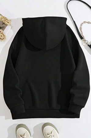 Uyguntarz Meraklı Ördek Baskılı Oversize Sweatshirt