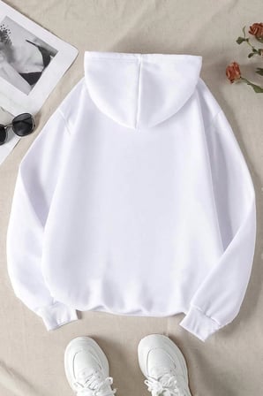 Renkli Çicek Baskılı Oversize Sweatshirt