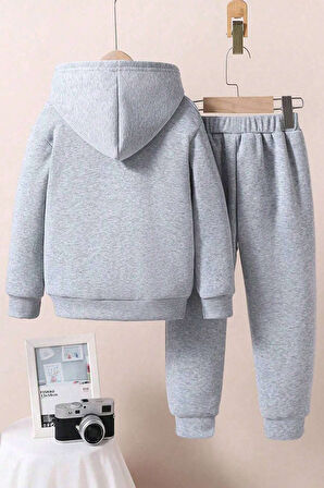 Uyguntarz Bear Baskılı Erkek Çocuk  - Kız Rahat Eşofman Takımı