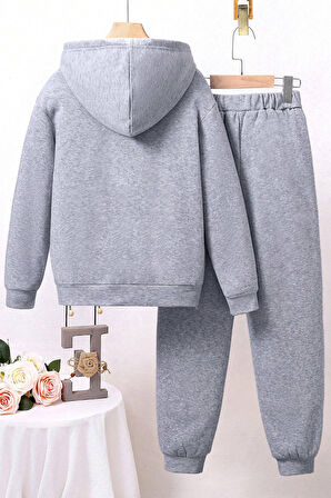 Uyguntarz Mantar Baskılı Erkek Çocuk  - Kız Rahat Eşofman Takımı