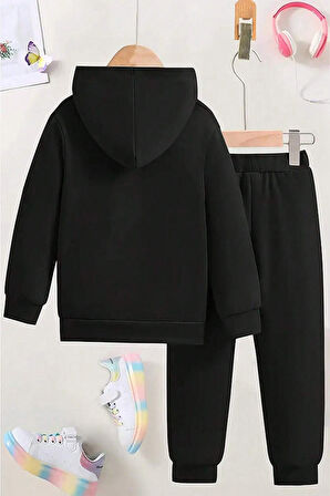 Uyguntarz Mantar Baskılı Erkek Çocuk  - Kız Rahat Eşofman Takımı