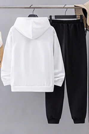 Uyguntarz Nabız Kalp Baskılı Çocuk Rahat Eşofman Takımı