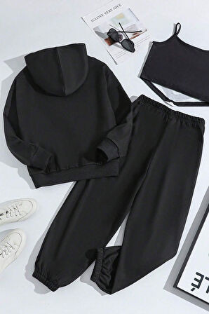 Uyguntarz Nabız Kalp Baskılı Çocuk Rahat Eşofman Takımı