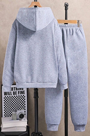 Uyguntarz Nabız Kalp Baskılı Çocuk Rahat Eşofman Takımı