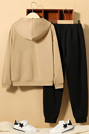 Uyguntarz Papatya Kelebek Baskılı Çocuk Rahat Eşofman Takımı