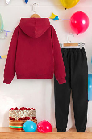 Uyguntarz Papatya Kelebek Baskılı Çocuk Rahat Eşofman Takımı