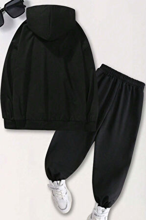 Uyguntarz Kiraz Ağacı Baskılı Çocuk Rahat Eşofman Takımı