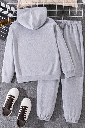 Uyguntarz Basketball Baskılı Çocuk Rahat Eşofman Takımı