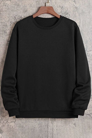 Uyguntarz Unisex Bisiklet Yaka Sweatshirt
