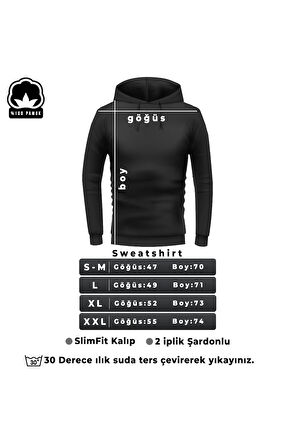 Uyguntarz Black Baskılı  Pamuklu Oversize Sweatshirt