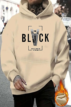 Uyguntarz Black Baskılı  Pamuklu Oversize Sweatshirt