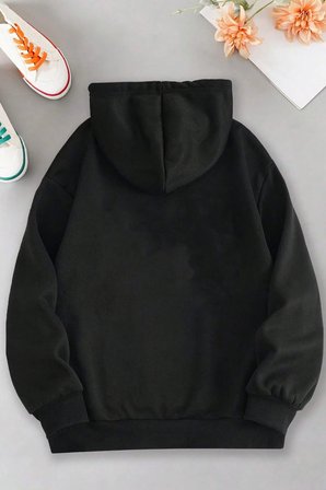 Monday Baskılı  Pamuklu Oversize Sweatshirt