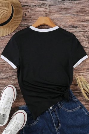 Unisex Lacivert Penye İnterlok Tişört