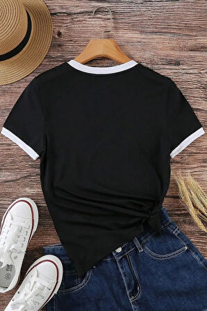 Uyguntarz Unisex Lacivert Penye İnterlok Tişört