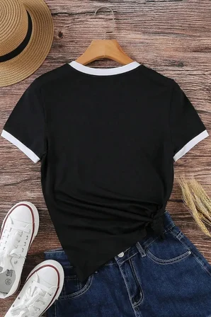 Unisex Lacivert Penye İnterlok Tişört