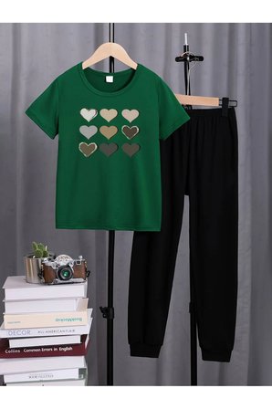 Unisex Beyaz Fs Baskılı Siyah Kargo  Eşofman Takımı