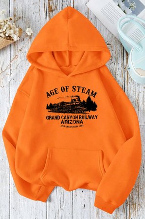 Age Of Steam Baskılı Sweatshirt