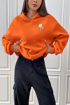 Uyguntarz Nature Blossom Baskılı Unisex Oversize Sweatshirt